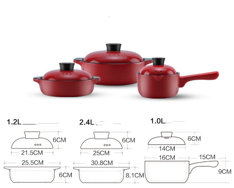 Discover the Charm of Cooking with Our China Red Ceramic Stock Pot